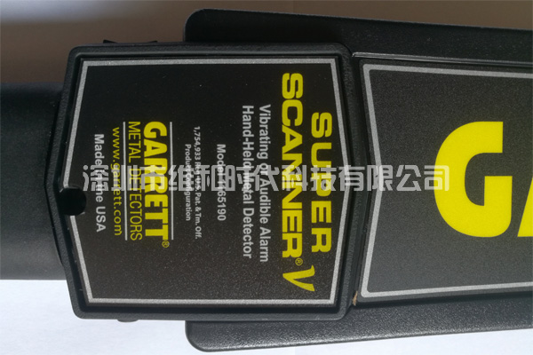 Garret蓋瑞特SupertScanner超級手持金屬探測器背面設計資料圖