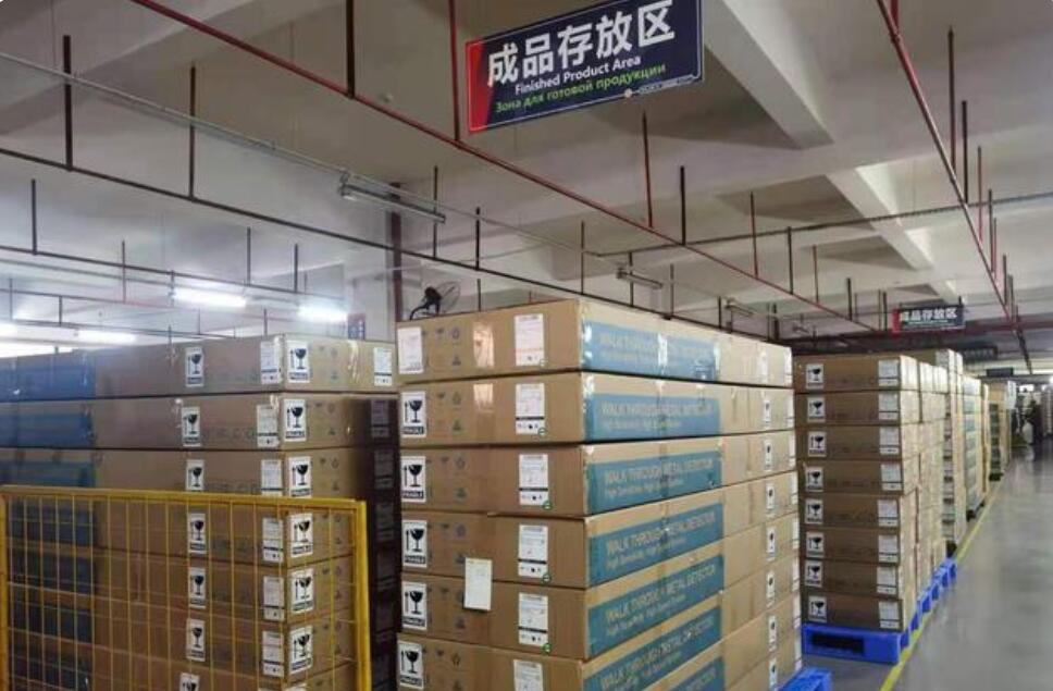 安檢門倉(cāng)庫(kù)一角的工作狀況